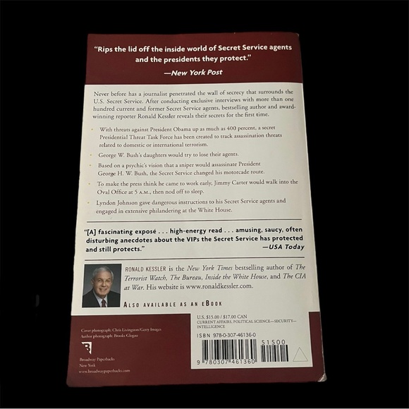 In The President’s Secret Service by Ronald Kessler Glossy Soft-Covered Secrets - Picture 11 of 12
